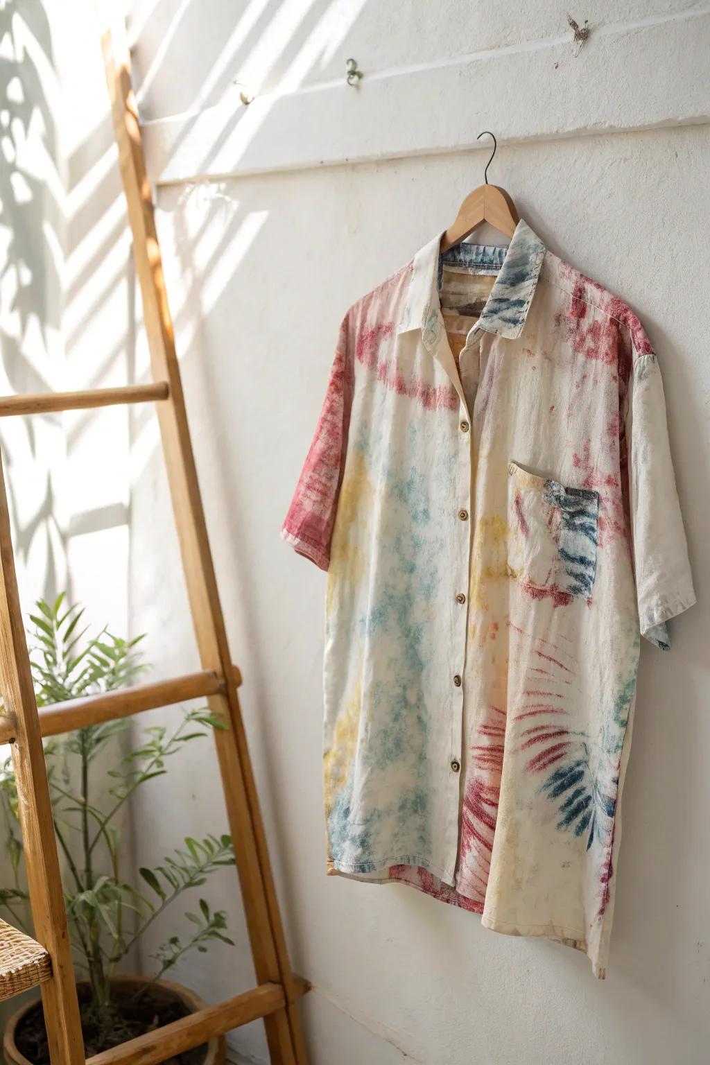 Unleash your creativity with vibrant bleach-dye patterns for a truly unique look.