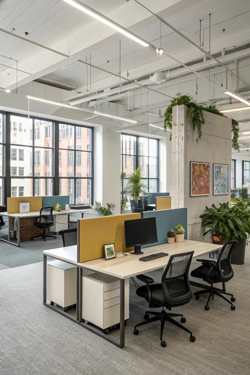 A flexible workspace adapts to various needs and activities.