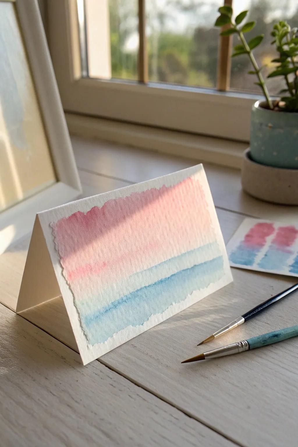 Discover the beauty in simplicity with DIY watercolor art.