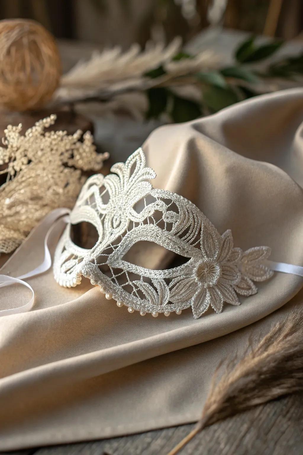 Embrace the romance of lace overlays for a touch of elegance and sophistication.