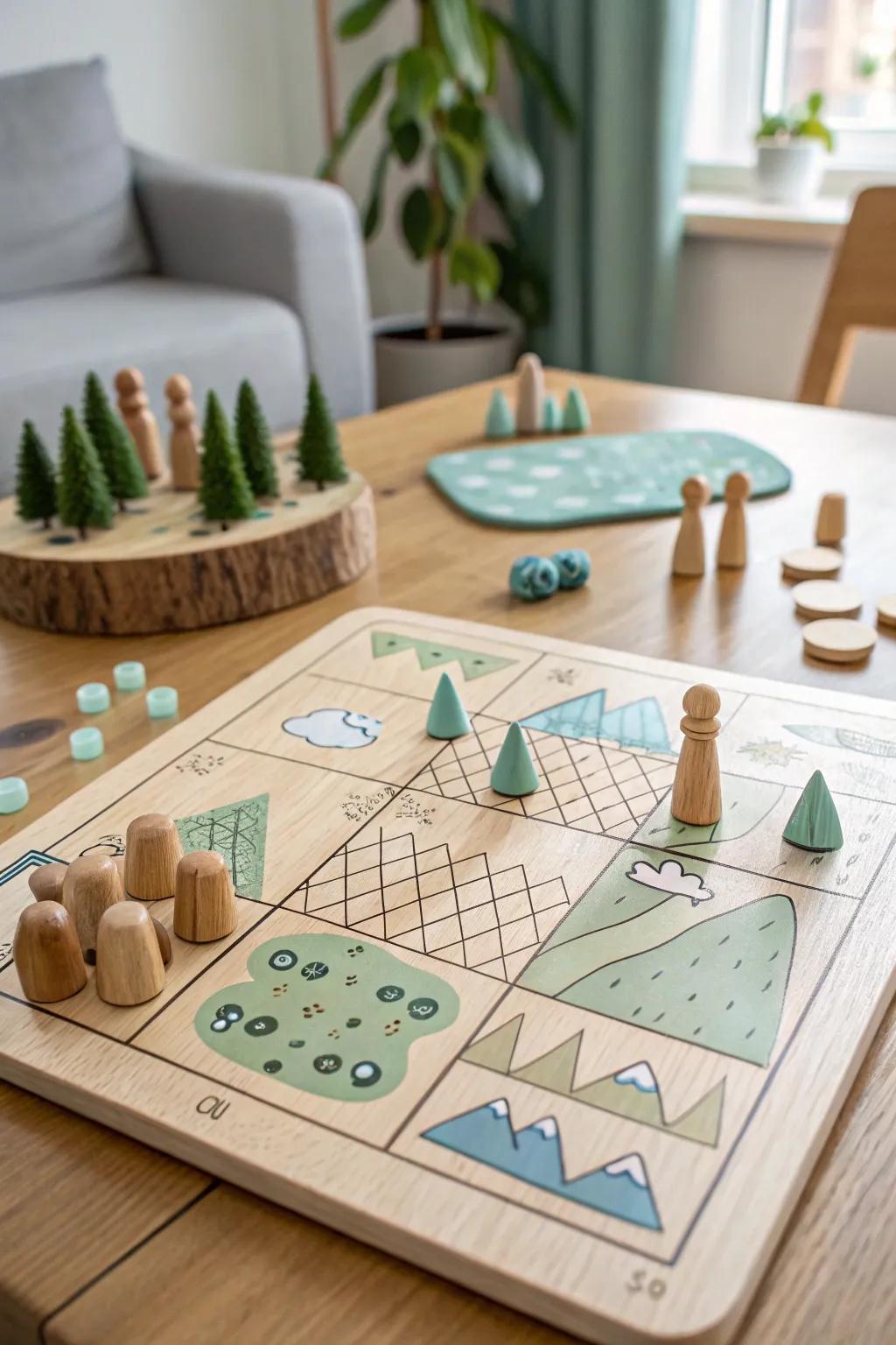 Embark on an Eco Adventure: Discover the beauty of nature through a handcrafted board game, where every move is a step towards sustainability.
