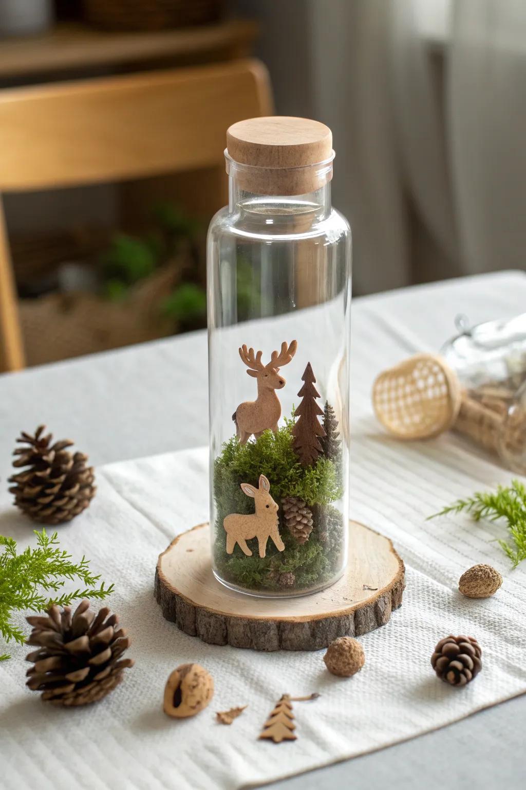 Capture the magic of a fairy tale forest in a bottle, where simplicity meets enchantment.