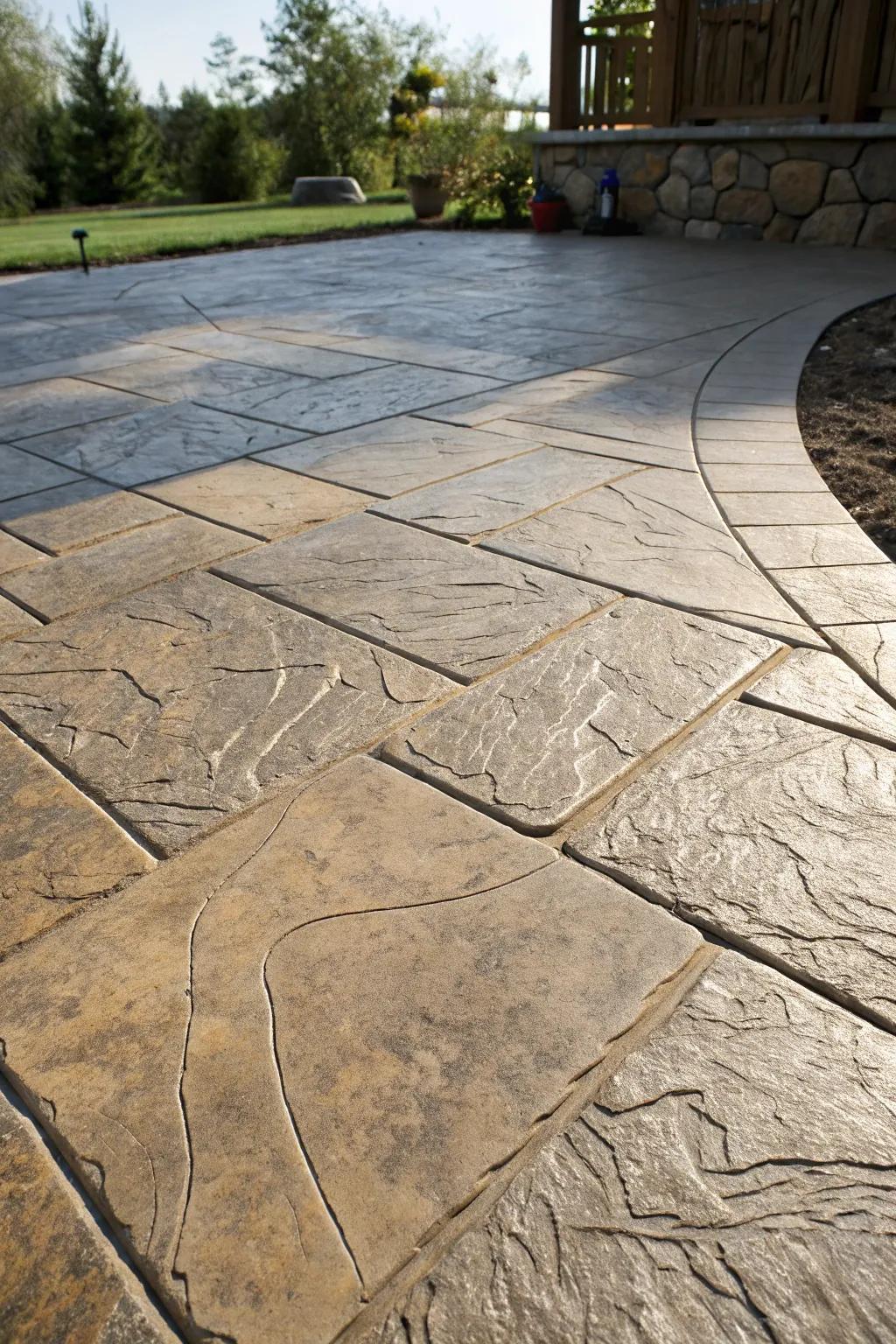 Transform your outdoor space with artistic concrete resurfacing—where craftsmanship meets elegance.