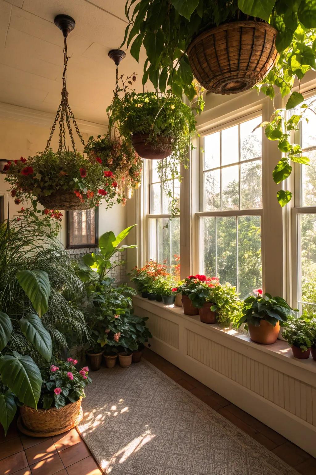 Create a serene indoor garden oasis in your spare room.