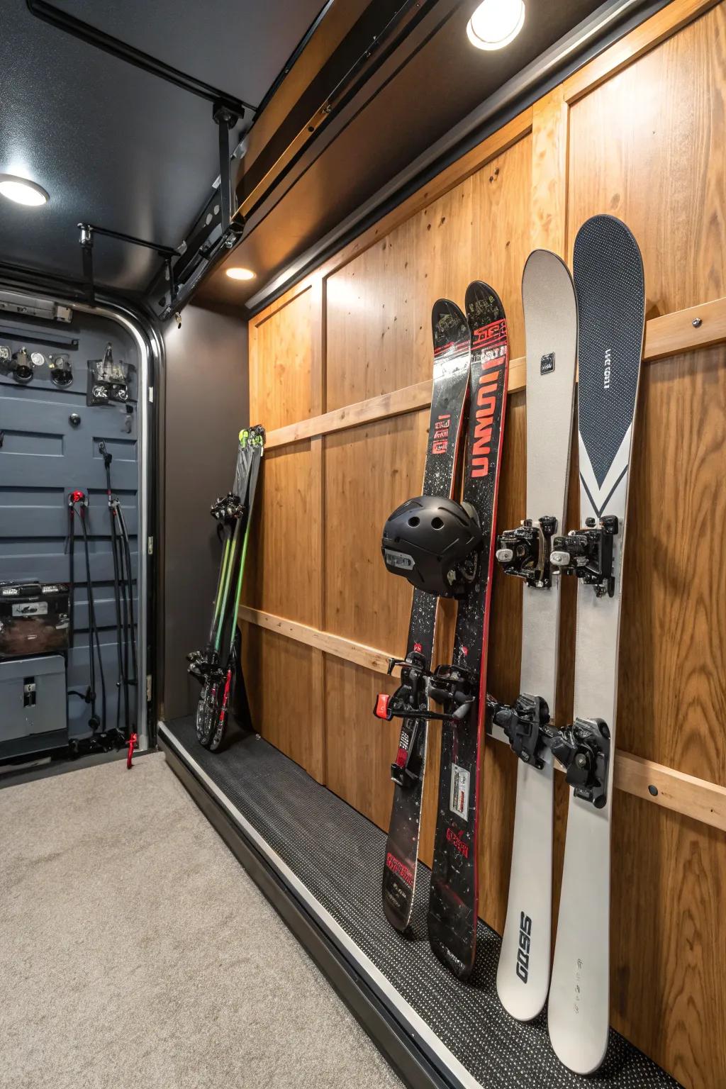 Elevate your winter sports storage with style and precision.