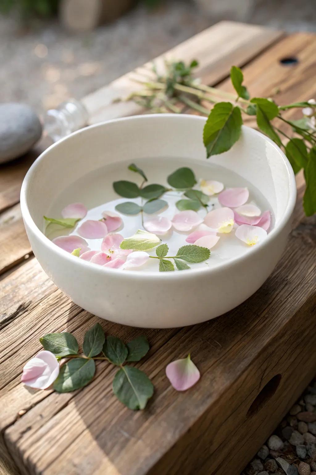 Discover serenity with your own floating garden – a dance of petals on water.