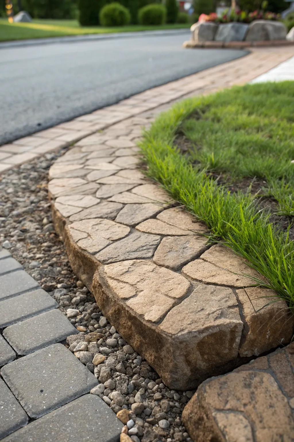 Craft the perfect edge: elevate your driveway with eco-friendly paver artistry.