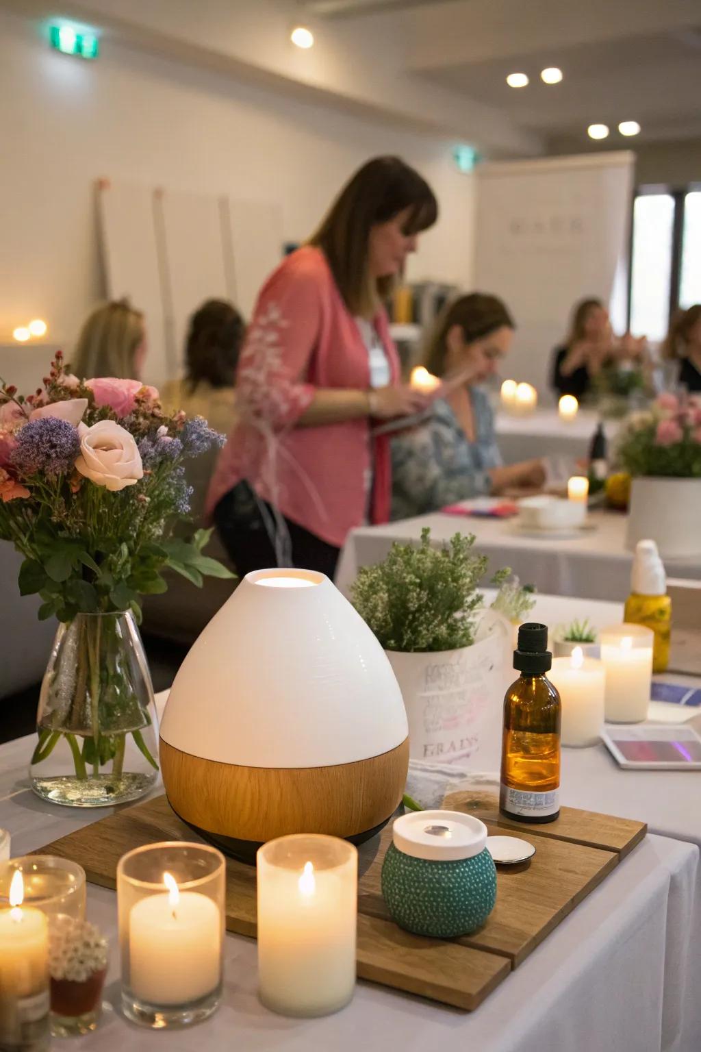 A signature scent creates a memorable atmosphere.