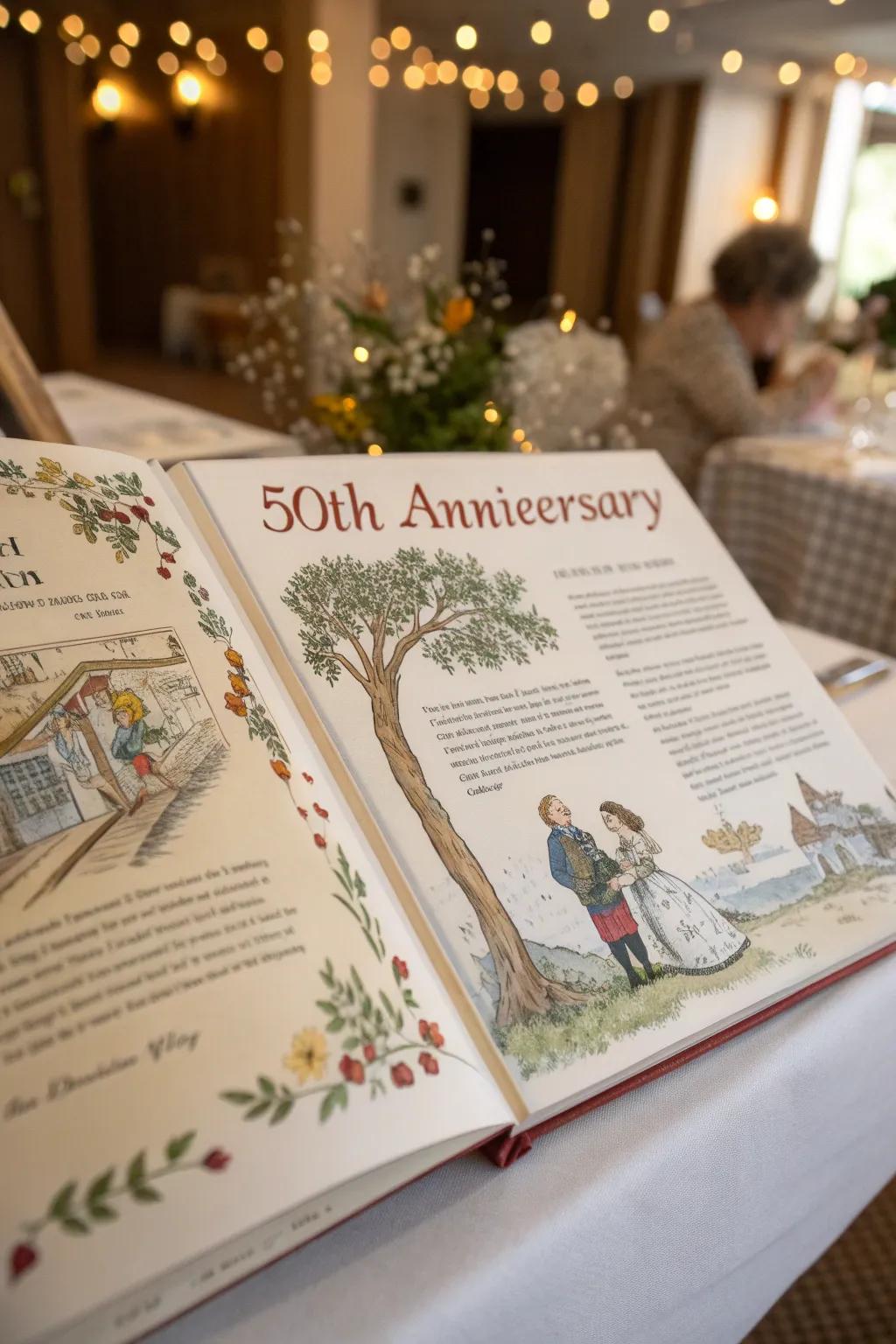 Enchant your guests with storybook-style anniversary invitations.