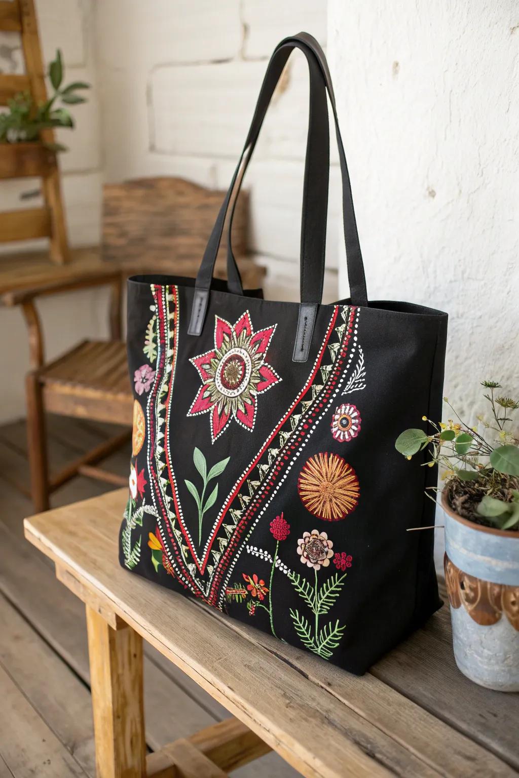 Celebrate global artistry with a tote bag that's a canvas for cultural beauty. 🌍👜 #CulturalPatterns #HandcraftedElegance
