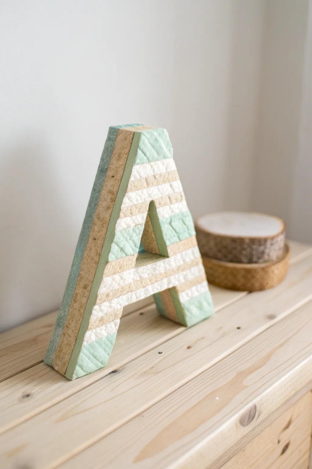 Crafted with care, this eco-friendly bubble letter embraces simplicity and sustainability.