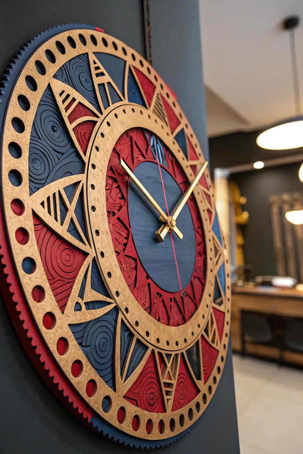 Time as Art: Discover the bold elegance of CNC-crafted wall clocks.