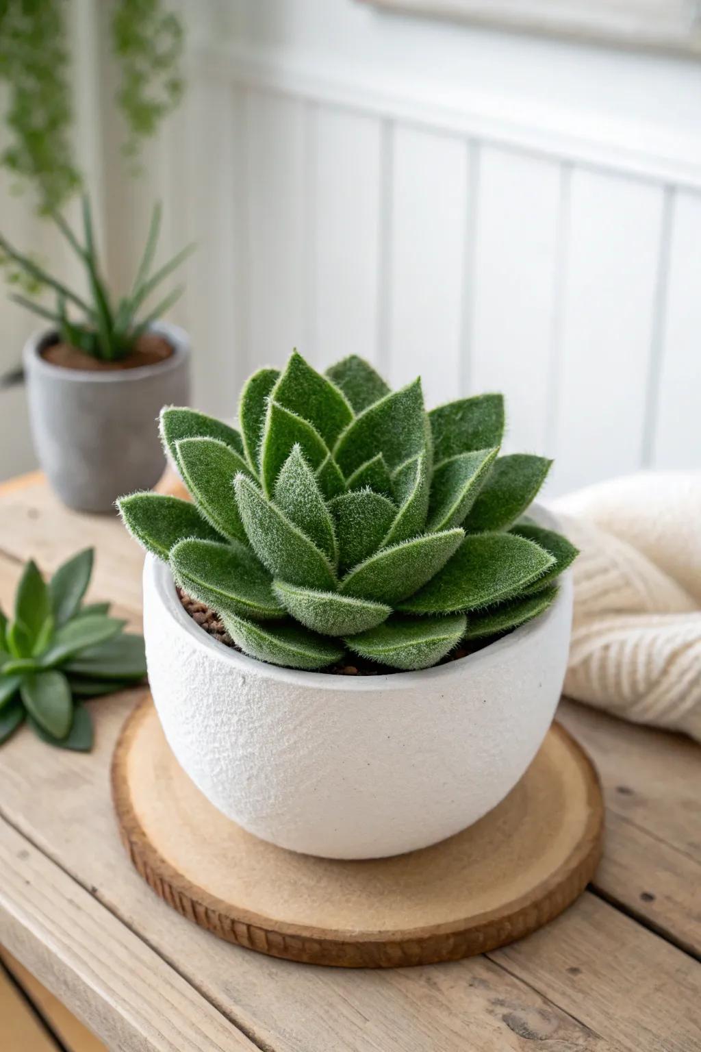 Create an everlasting indoor garden with charming felt succulents—nature's beauty without the upkeep.
