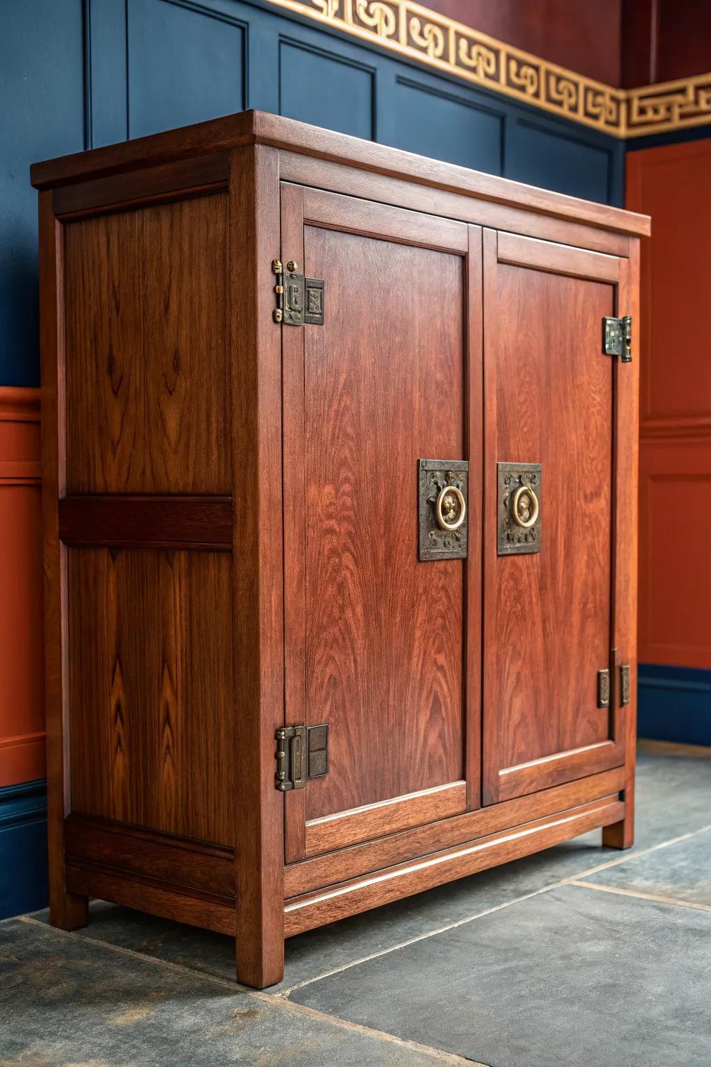 Transform your craft room with a hidden storage unit that combines style and practicality. #Craftsmanship #HiddenStorage