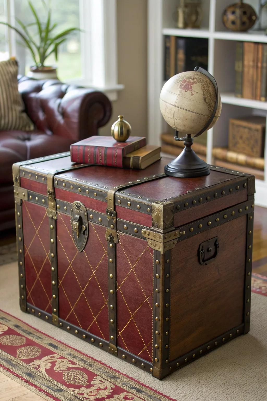 Secure style meets vintage charm: Unlock the perfect storage solution.