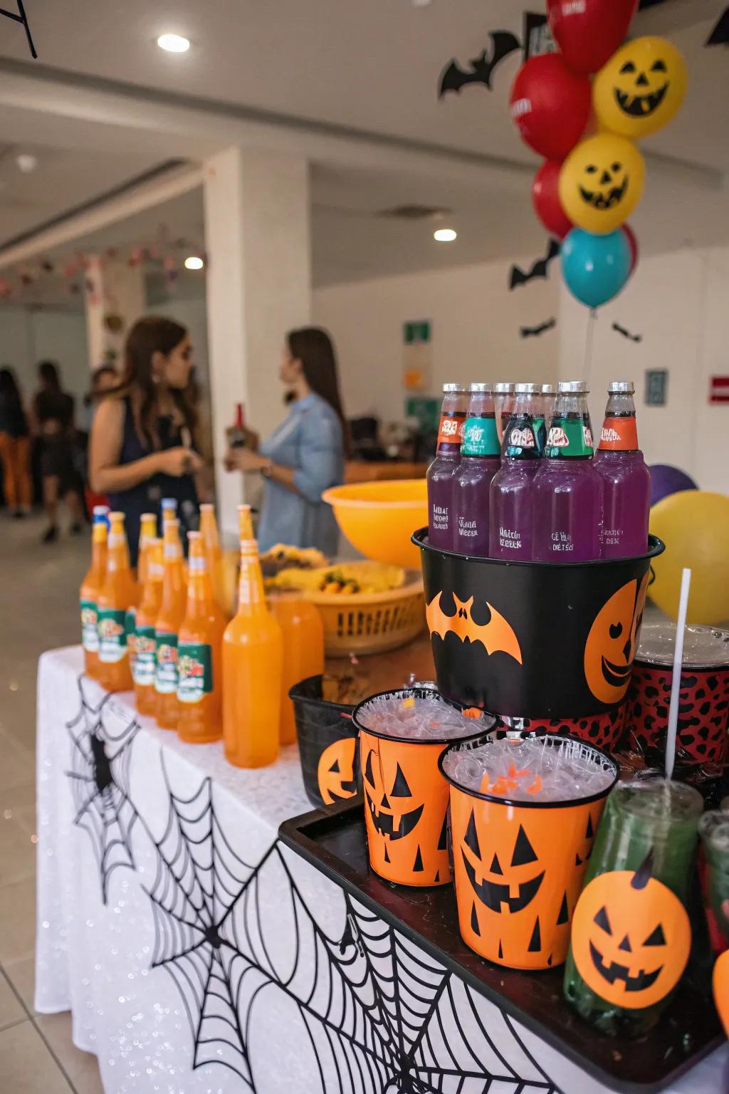 Quench thirst with a magical drink station.