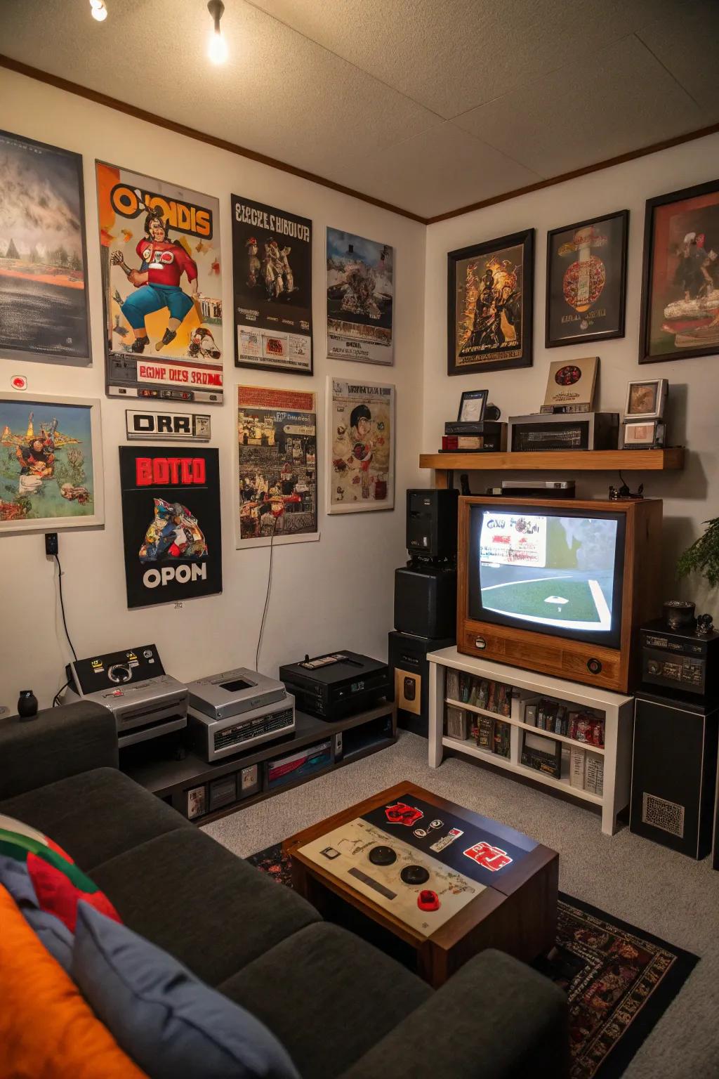 Retro game art expresses your gaming passion.