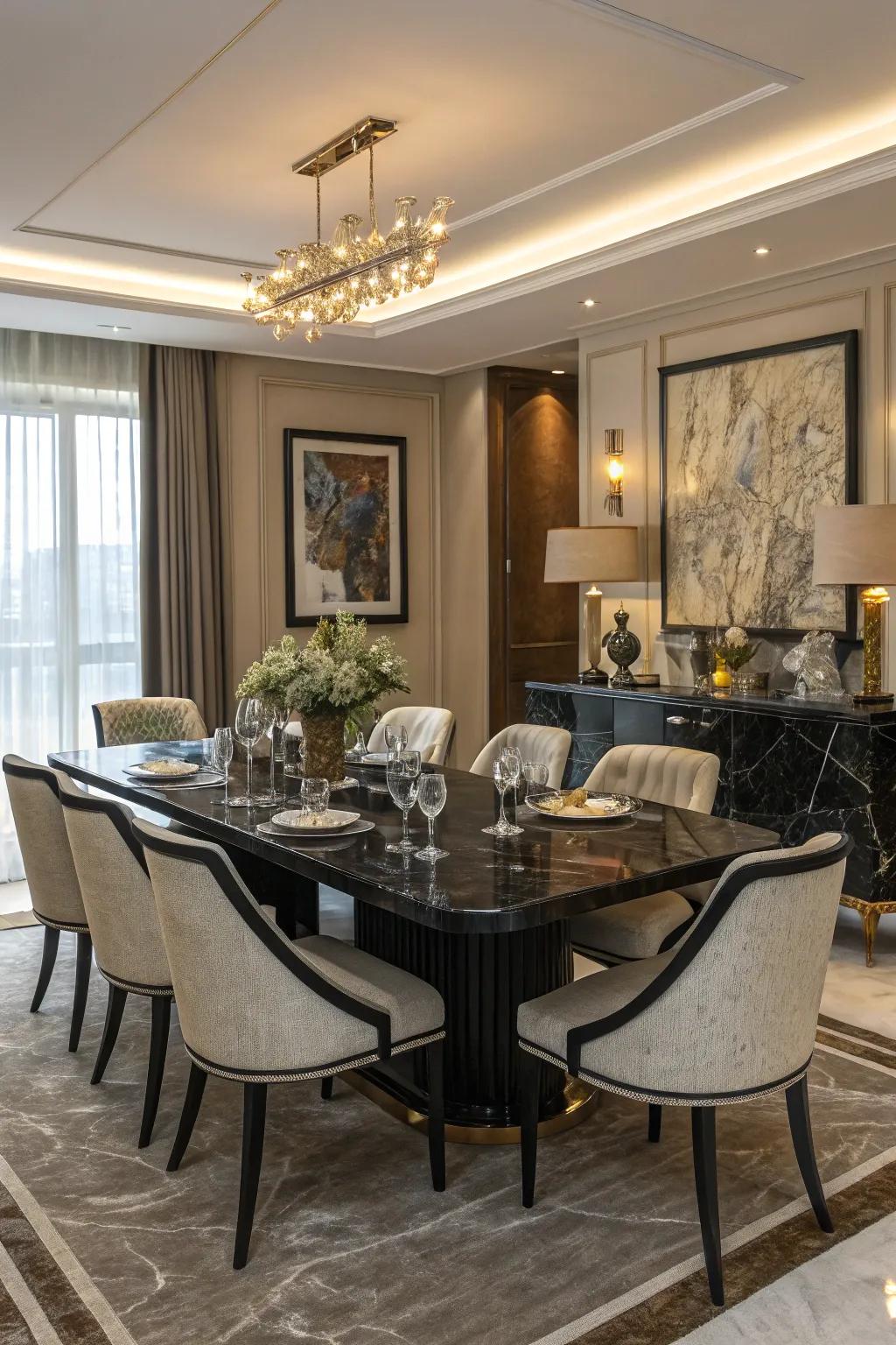 A statement piece creates a lasting impression.