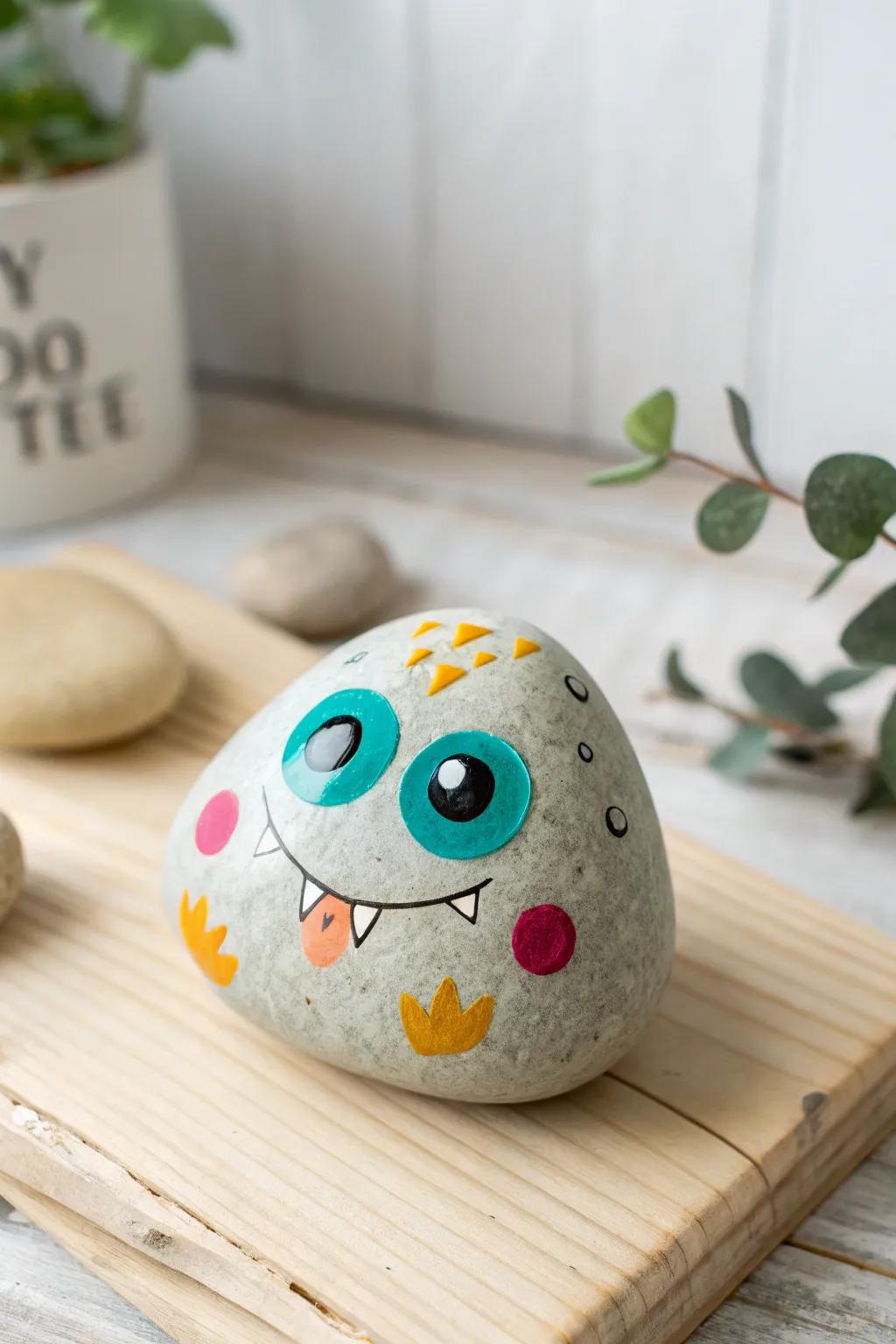 Meet your new favorite monster: a quirky pet rock with endless charm!