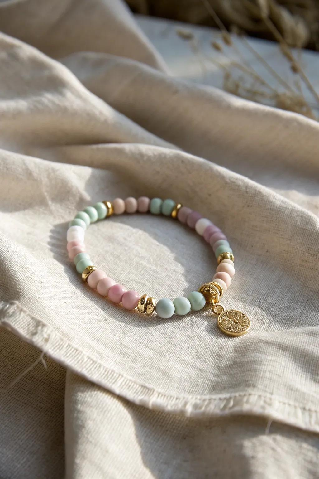 Discover the charm of simplicity with a hidden twist in this Scandinavian-inspired bracelet.