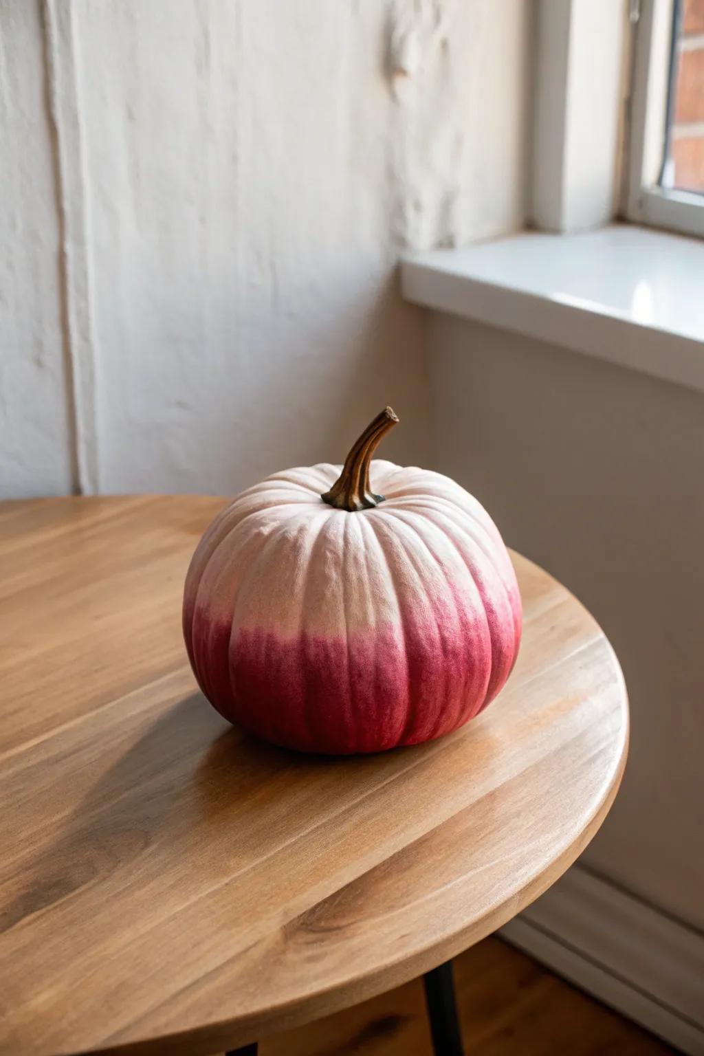 Embrace the art of gradient ombre for a pumpkin that's as sophisticated as it is stunning. 🎨✨