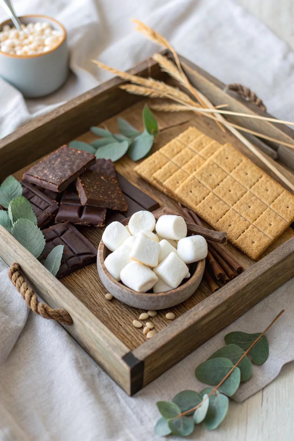 Elevate your outdoor adventures with a chic portable s'mores kit, crafted for the modern wanderer.