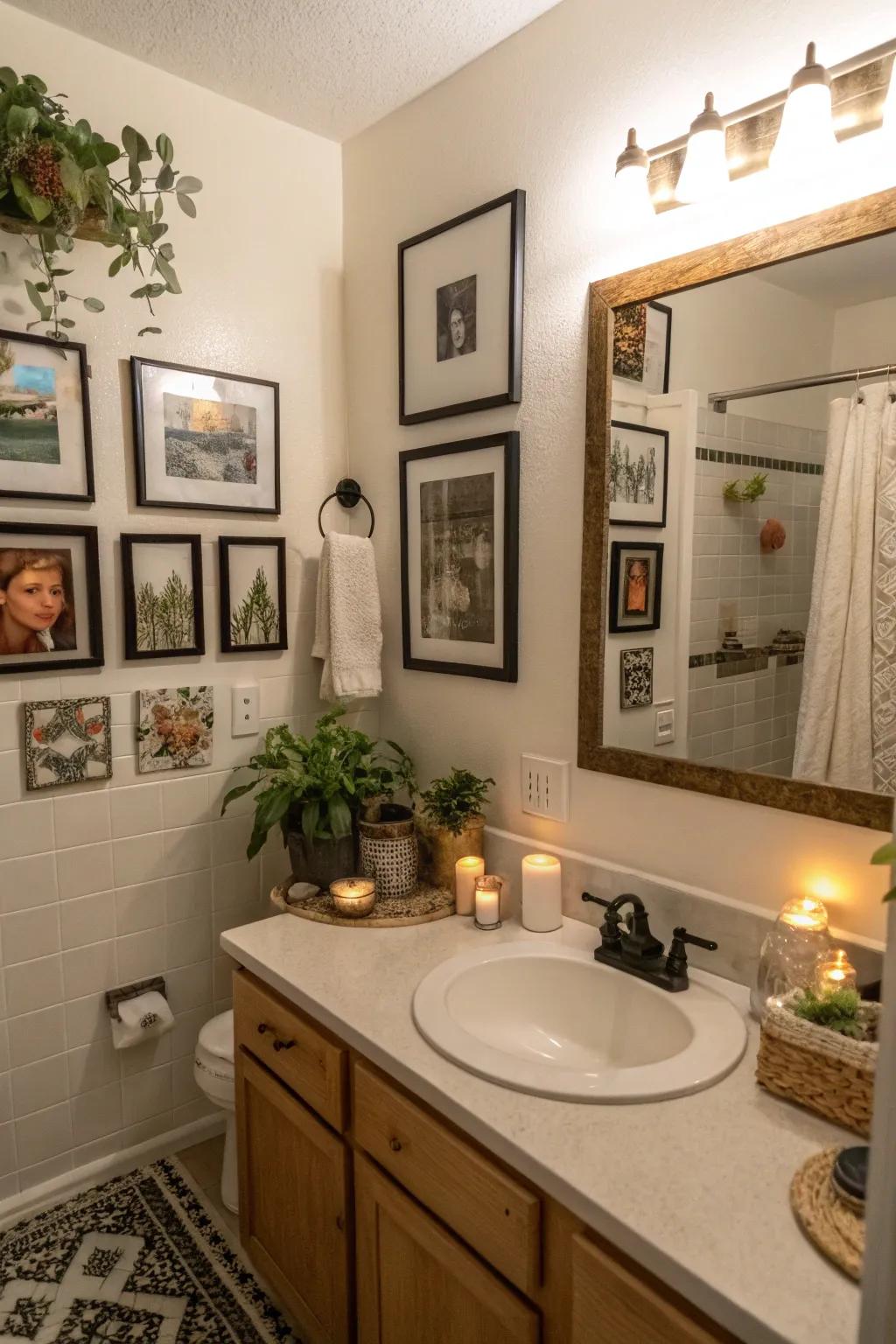 Personalized accents make the bathroom a reflection of you.