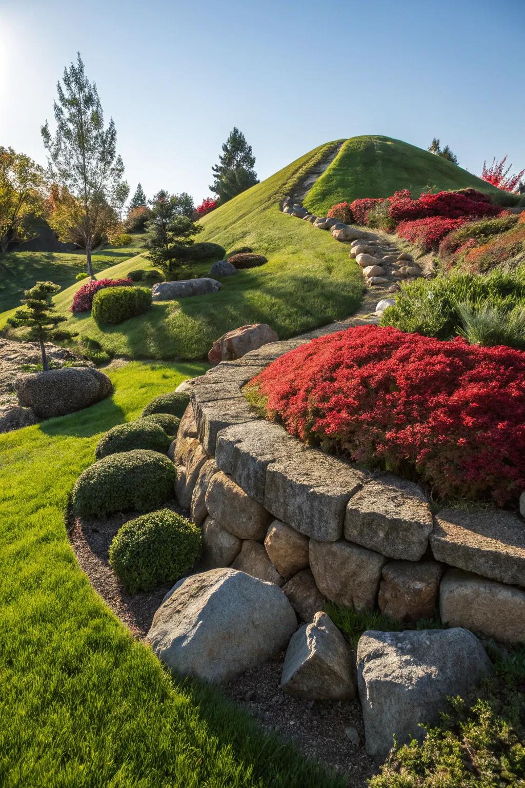 Elevate your garden's aesthetics and function with a beautifully crafted berm.