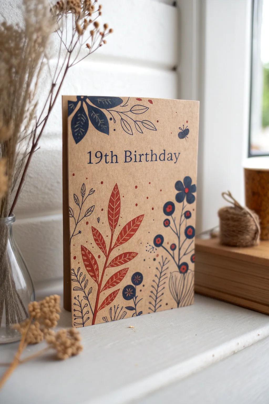 Celebrate sustainably with this beautifully crafted eco-friendly birthday card. 🌿✨ #EcoChic #MinimalistBoho