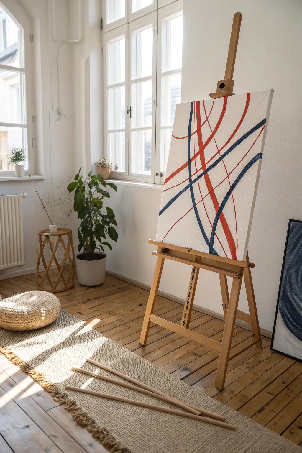 Let your creativity flow with dynamic lines that tell a story on your canvas.