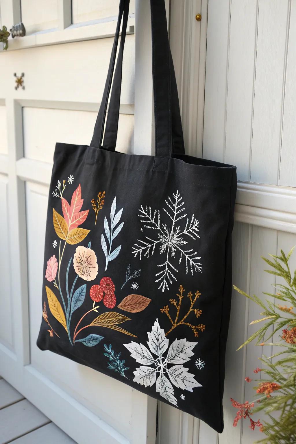 Embrace the beauty of every season with a hand-painted tote that transforms everyday essentials into art.