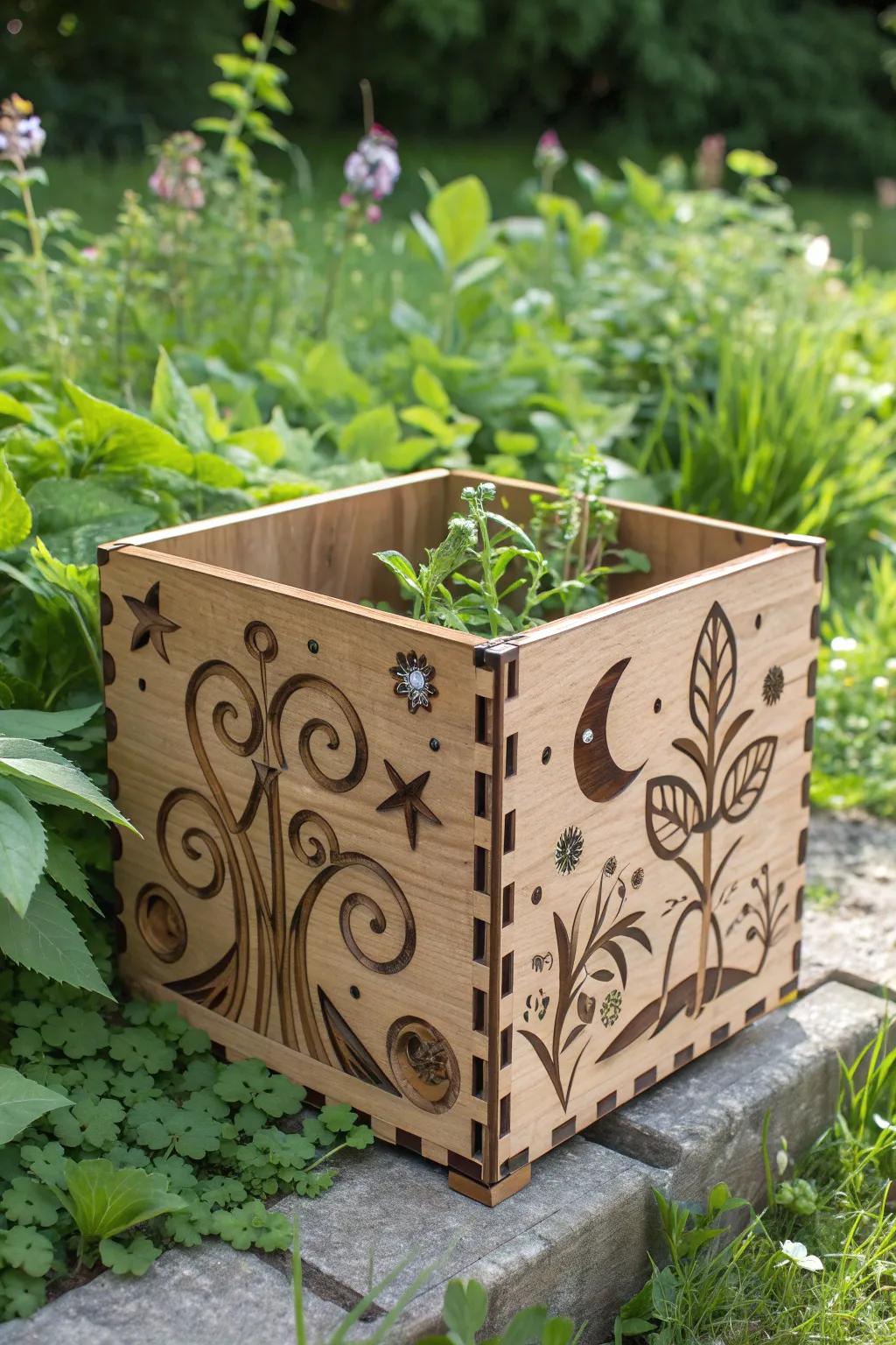 Add a whimsical touch to your garden with this CNC-crafted planter box!