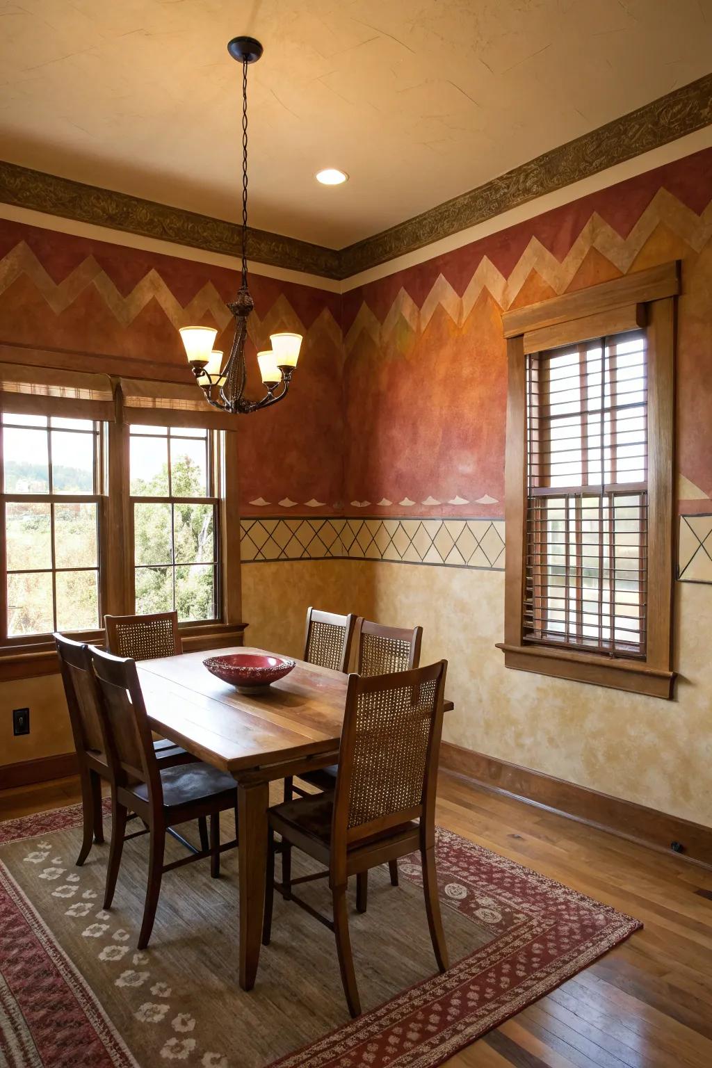 Creative techniques provide unique textures.