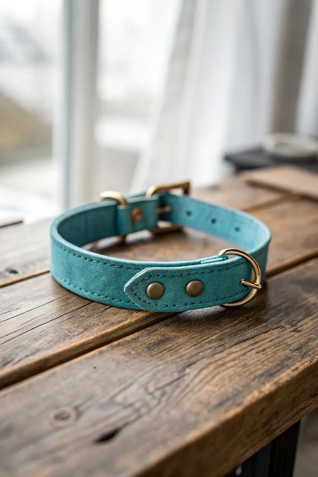 Embrace simplicity and style with a handcrafted dog collar that speaks to both you and your furry friend's playful spirit.