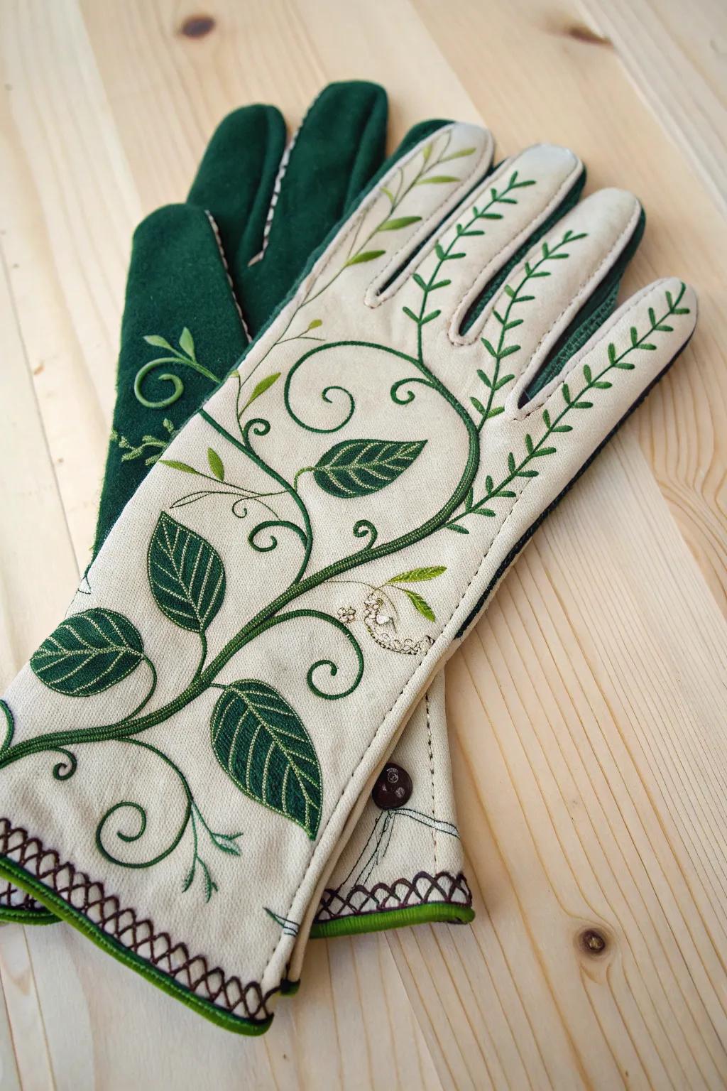 Embrace nature with custom gloves that bring the outdoors to your fingertips.