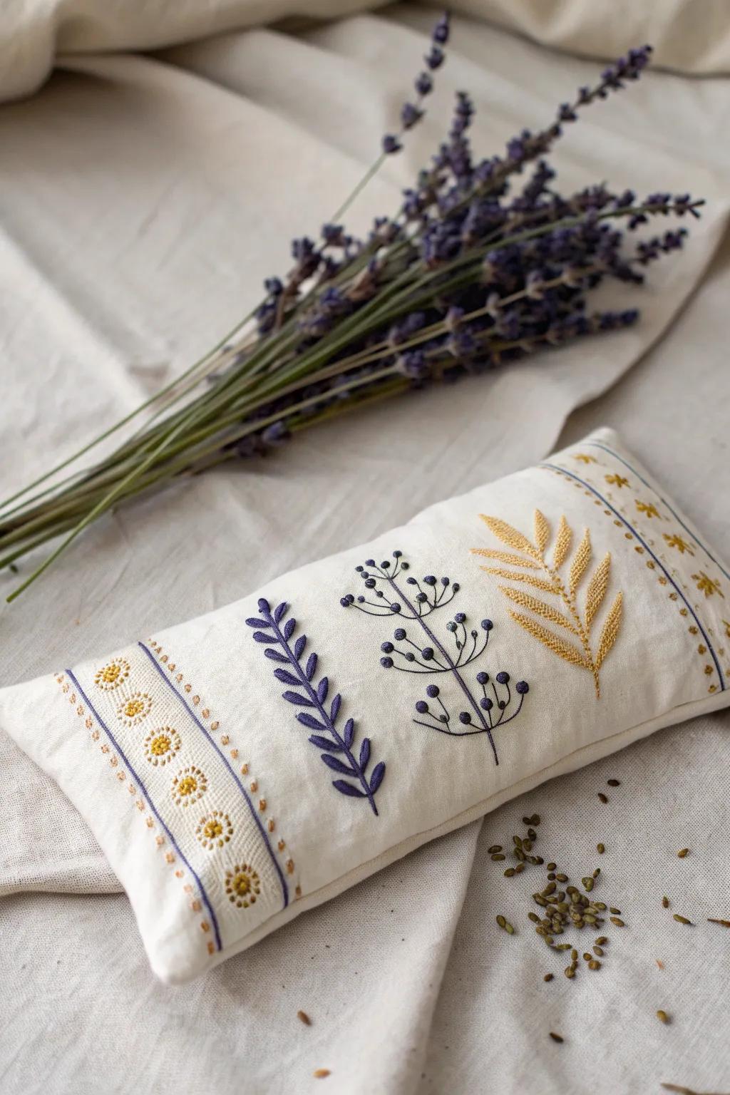 Embrace serenity with a handcrafted lavender eye pillow – your perfect relaxation companion.