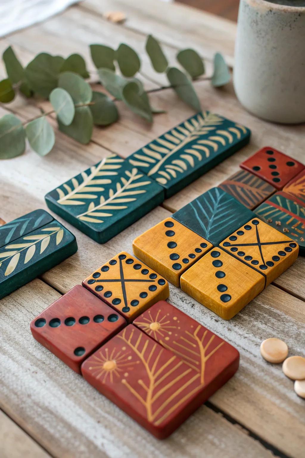 Craft your own playful domino set: where artistry meets fun!