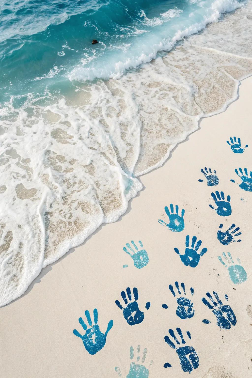Dive into serenity with these handcrafted ocean waves.