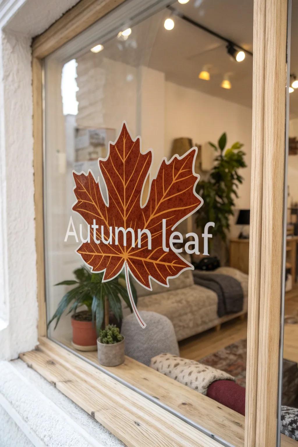 Transform your space with seasonal sticker displays that capture the essence of nature's beauty.