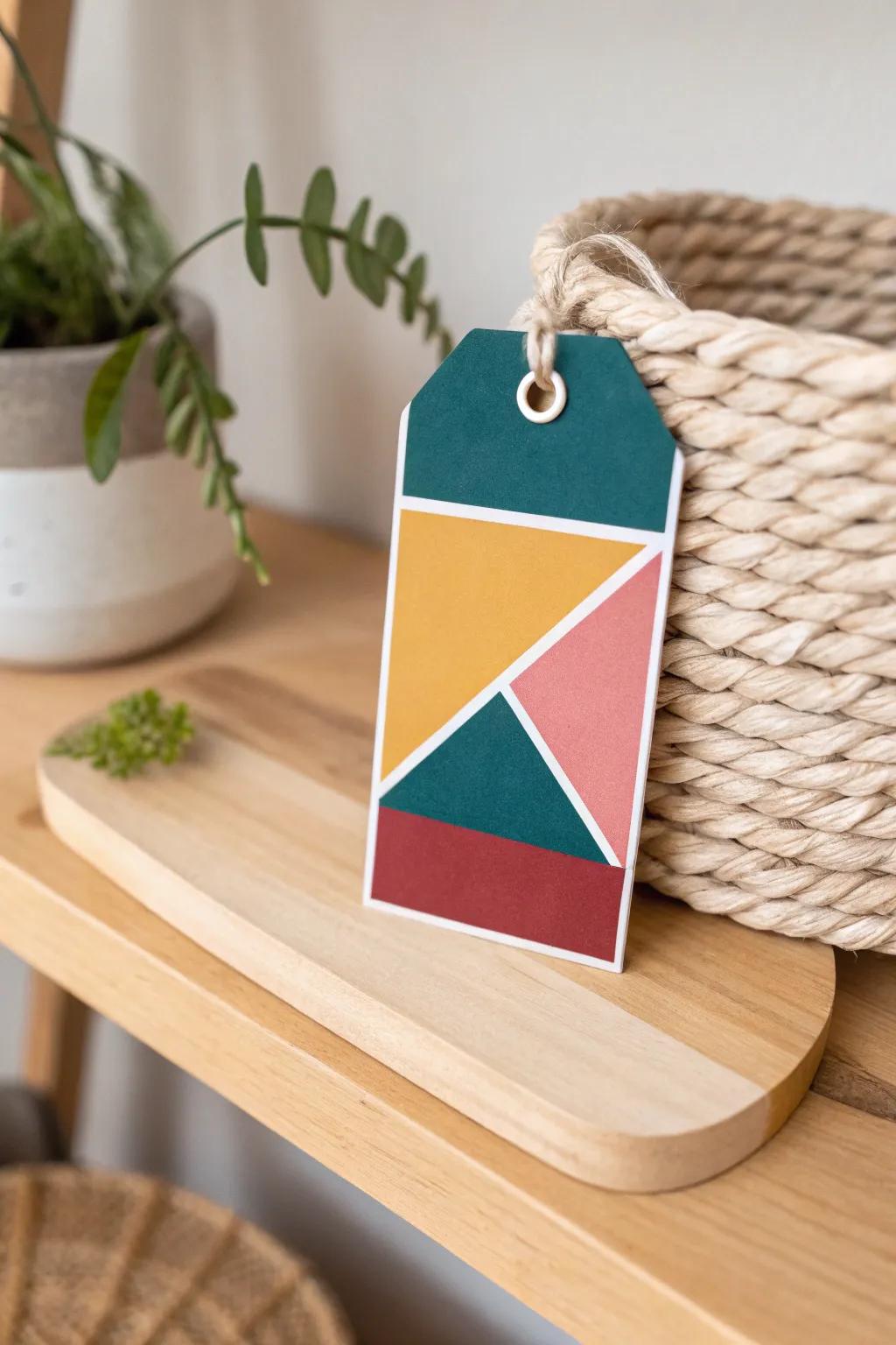 Elevate your organization game with bold color block labels that transform shelves into stunning visual showcases.