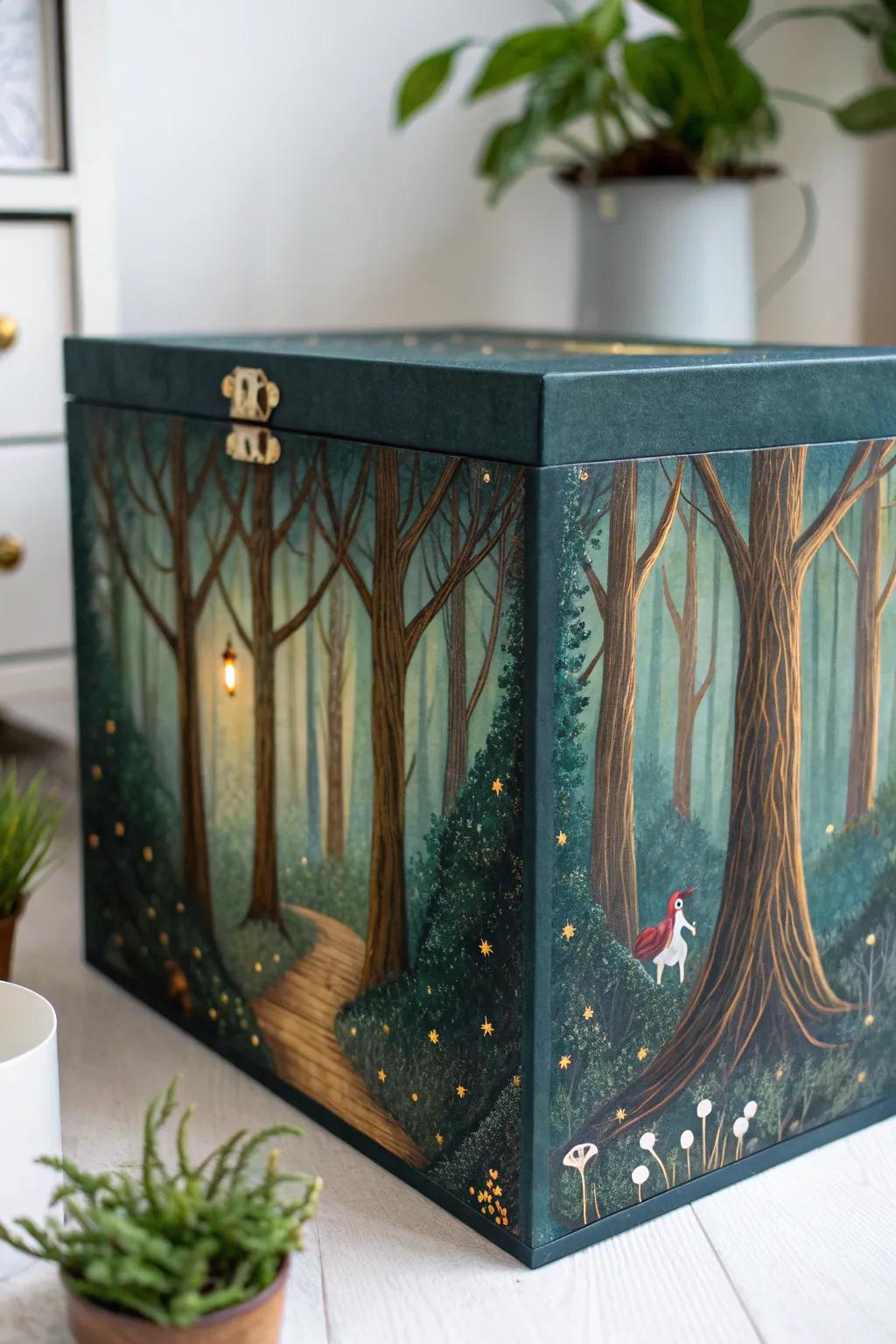 Transform your shoebox into a magical forest and bring the enchantment of nature indoors with this whimsical DIY project.