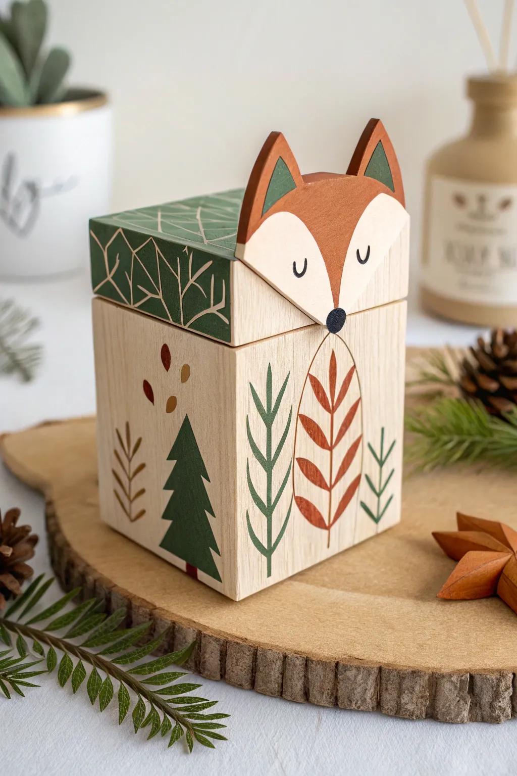 Transform tiny boxes into charming woodland creatures with a minimalist touch!