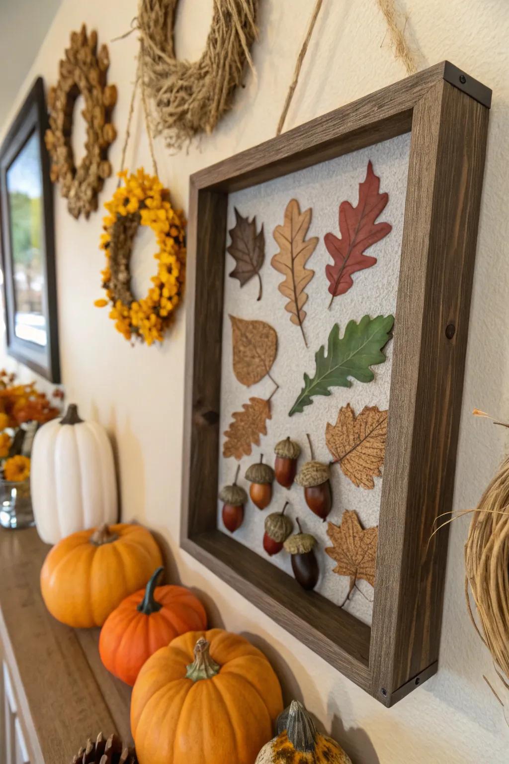 Keep your decor fresh with seasonal shadow box displays.
