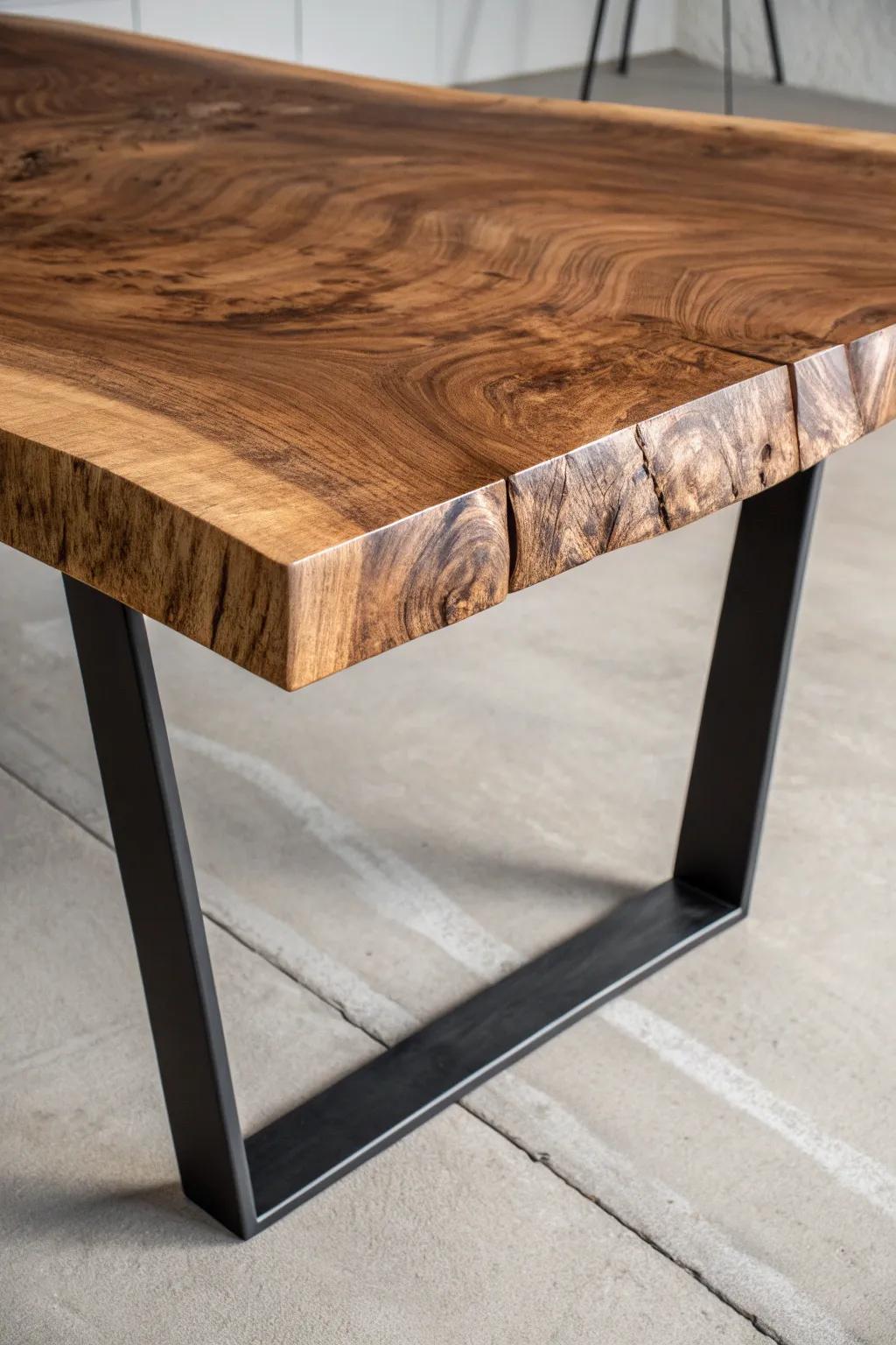 Embrace the art of imbalance with asymmetric table legs for a bold, modern statement.