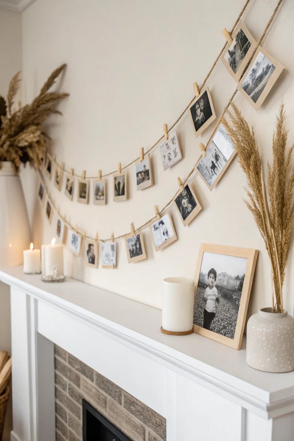 Celebrate your baby's first year with a beautifully crafted photo garland, the perfect blend of cherished memories and minimalist elegance.