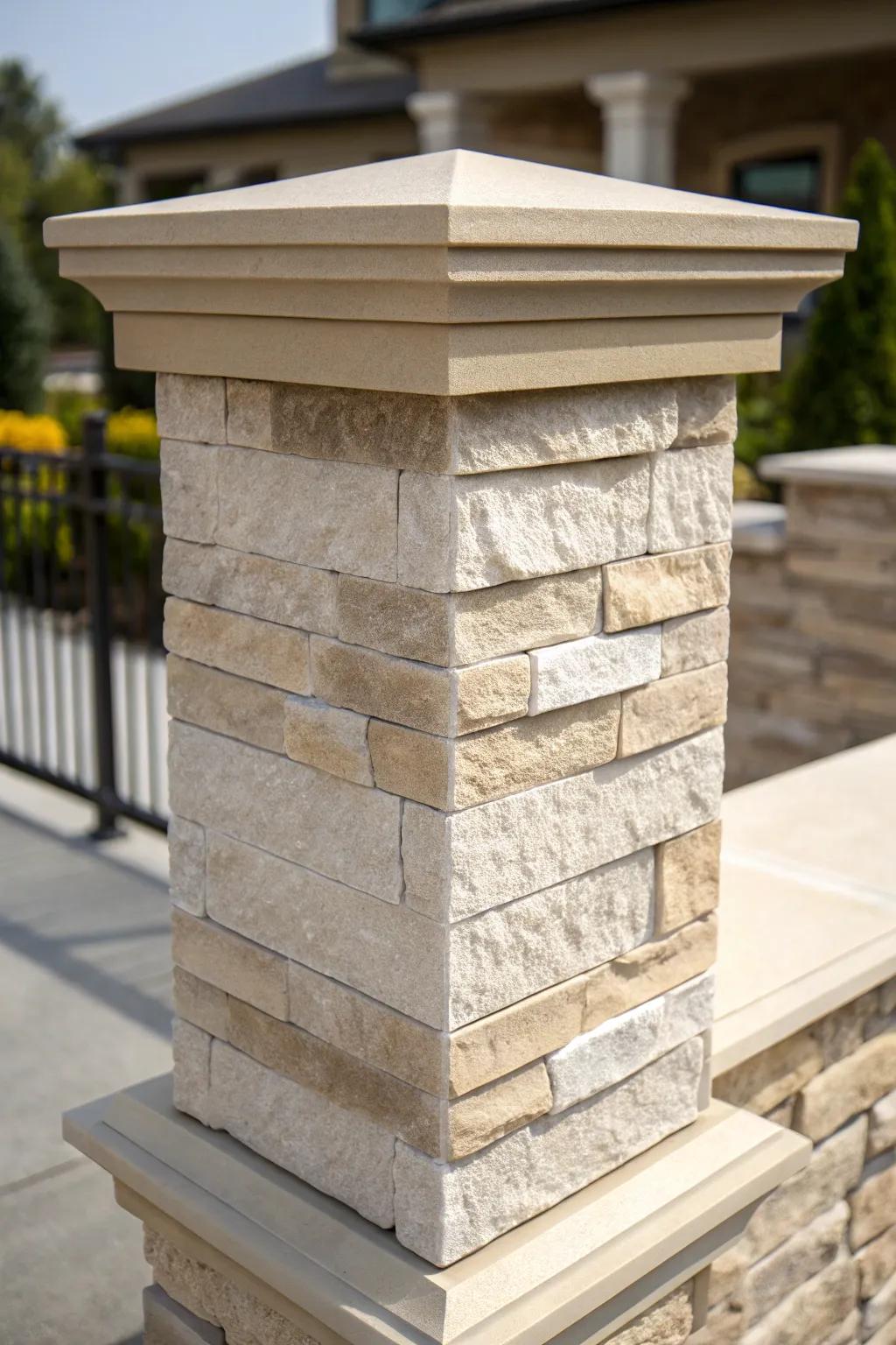Elevate your space with the timeless elegance of a stone veneer wrap.