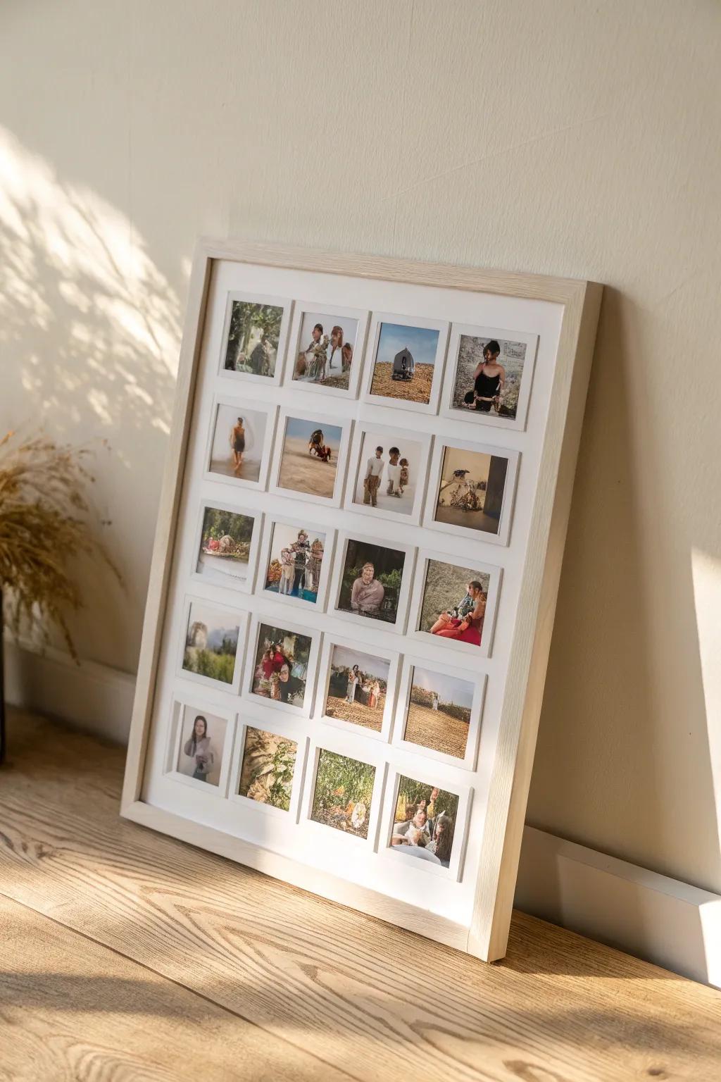 Capture the journey of growth with a minimalist photo collage that tells a story of memories and milestones.
