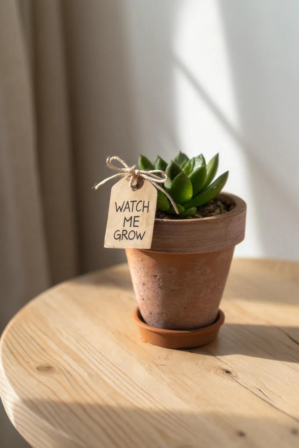 A heartfelt keepsake: Let love grow with every leaf.