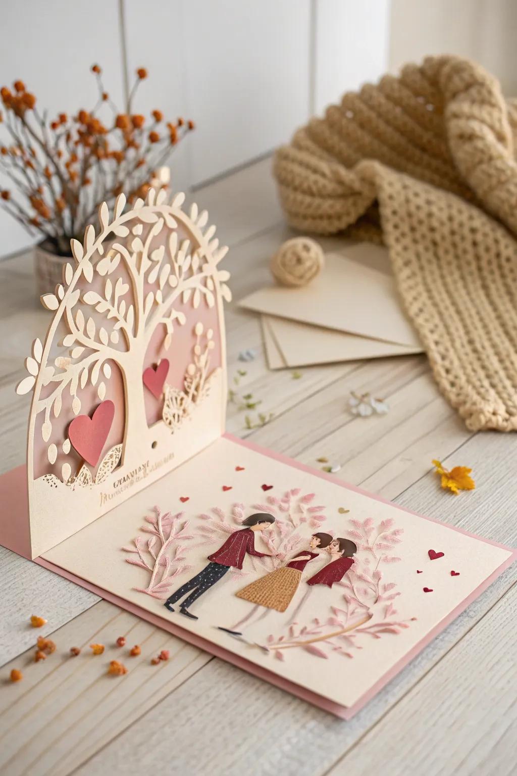 Surprise her with a pop-up card that's as unique as your love story. 🌿💕 #HandcraftedJoy