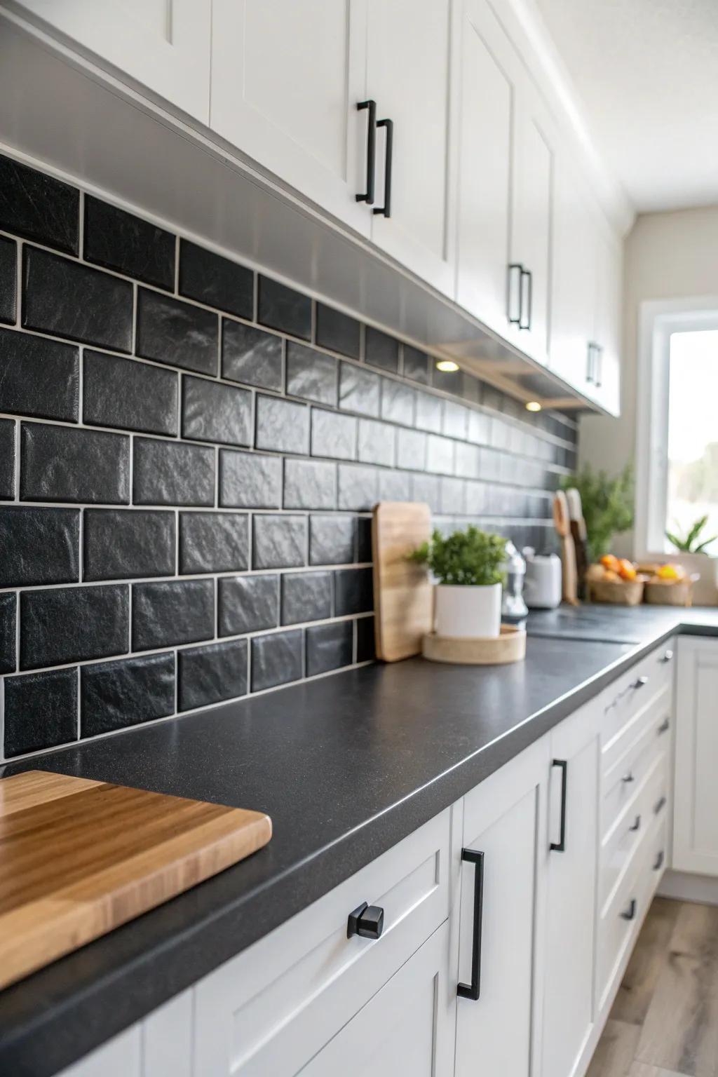 Transform your kitchen with a touch of sleek modern chic, where elegance meets simplicity.
